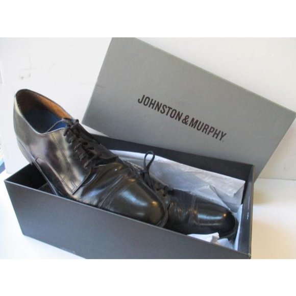 SALE*Johnston and Murphy Classic Black Dress Lace-Up - Picture 7 of 7